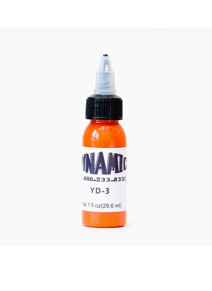 Generic - 1pc Color Tattoo Ink, Smooth Consistent 30ml Tattoo Practice Color Tattoo Pigment, Vegan Friendly Tattoo Color Perfect For Lining And Shading, (YD-3 Bright Orange) - Image 1