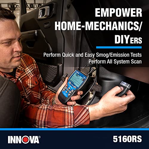 INNOVA 5160RS, OBD2 Bidirectional Scan Tool, OE-Level All System Diagnostics, Reset Oil Light/Battery/EPB/SAS/DPF, Mechanic Recommended Fixes & Parts, TSBs, 1yr Warranty, Free Updates - Image 3