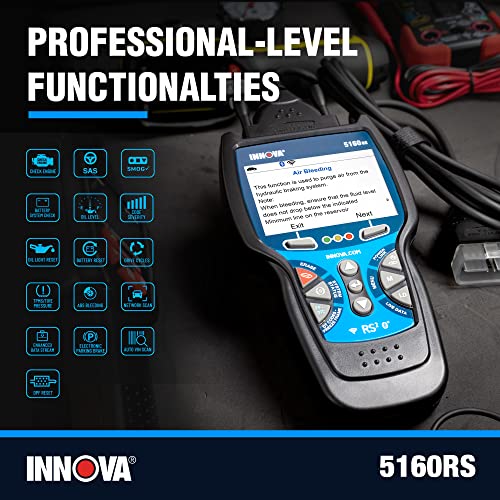 INNOVA 5160RS, OBD2 Bidirectional Scan Tool, OE-Level All System Diagnostics, Reset Oil Light/Battery/EPB/SAS/DPF, Mechanic Recommended Fixes & Parts, TSBs, 1yr Warranty, Free Updates - Image 2