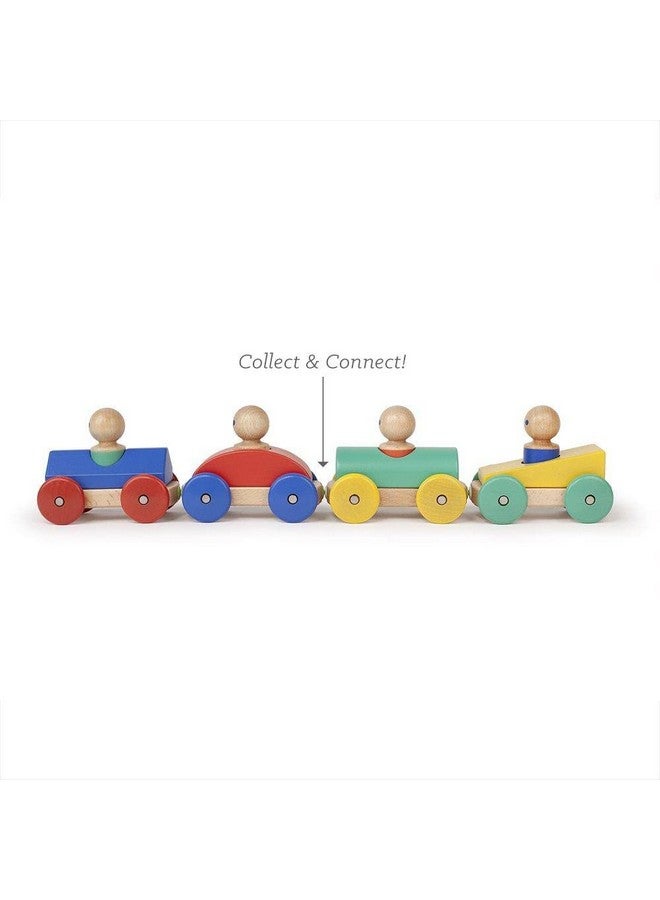 Tegu 3 Piece Tegu Magnetic Racer Building Block Set, Teal Big Top - Image 5