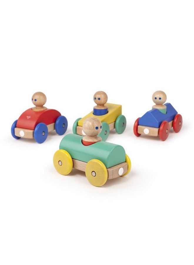 Tegu 3 Piece Tegu Magnetic Racer Building Block Set, Teal Big Top - Image 4