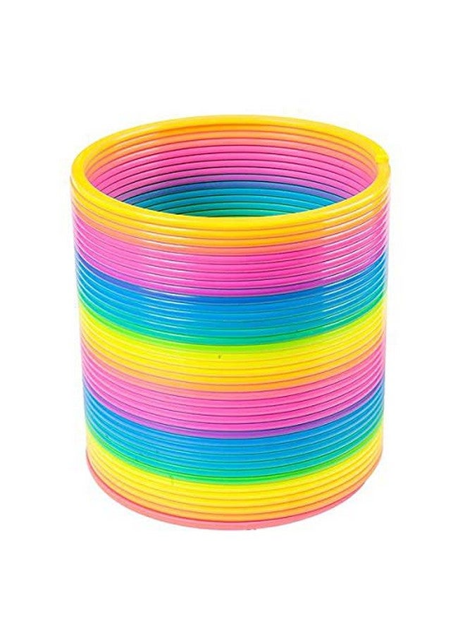 The Dreidel Company The Dreidel Company Jumbo Rainbow Plastic Coil Spring, Party Favor for Kids, Individually Wrapped, 7" (175mm) Spring (Single) - Image 4