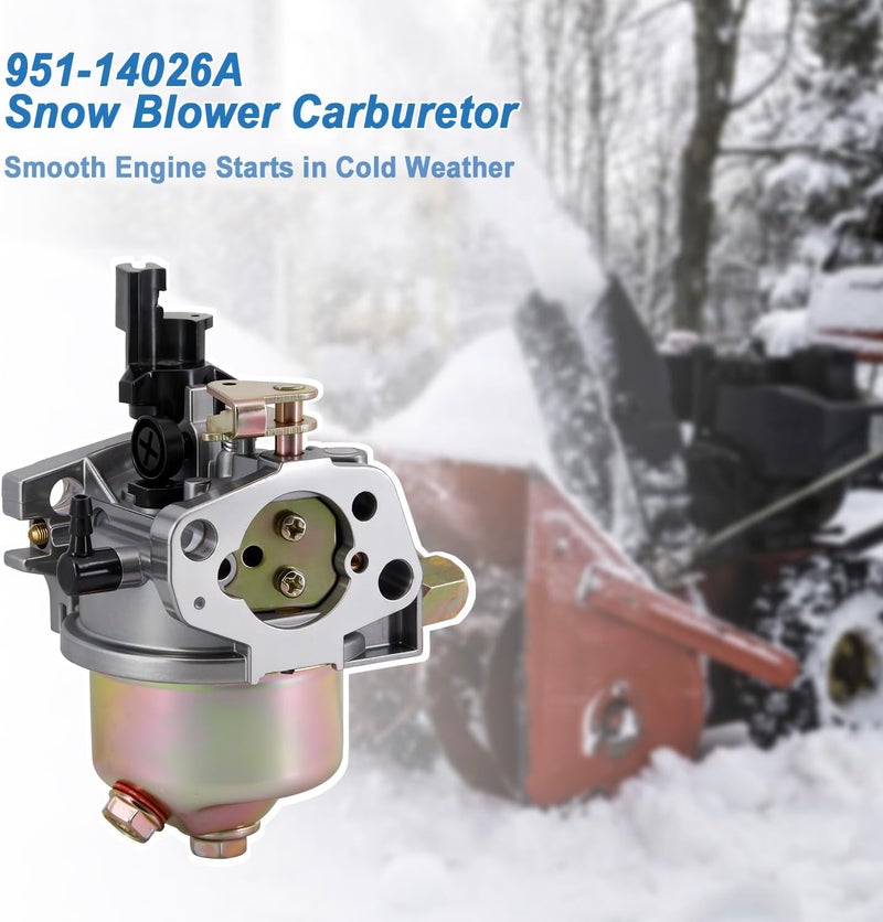 HOOAI 951-14026A 951-12705 Carburetor Compatible with MTD 951-05251 951-15236 Craftsman 208cc 247.889571 Troy Bilt Storm 2620 2410 2100 31AS62N2711 Cub Cadet 524 SWE HUAYI 170SC 170SA Snow Blower - Image 2