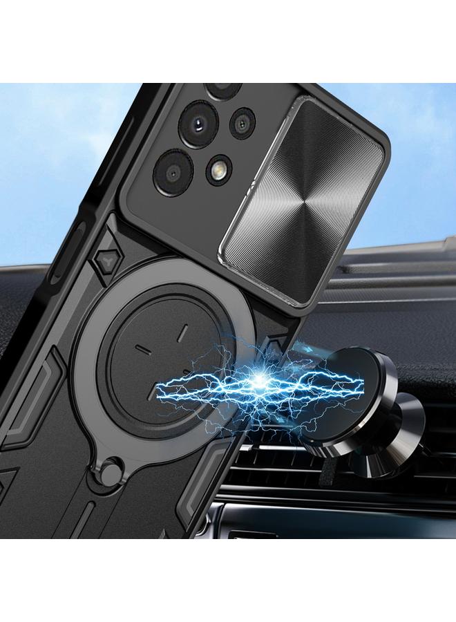 إيروريكس جراب لهاتف Samsung Galaxy A13 4G CD Texture Camshield حامل مغناطيسي للهاتف - Image 4