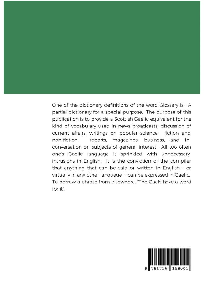 ENGLISH-GAELIC GLOSSARY OF CURRENT WORDS AND EXPRESSIONS  - Image 2