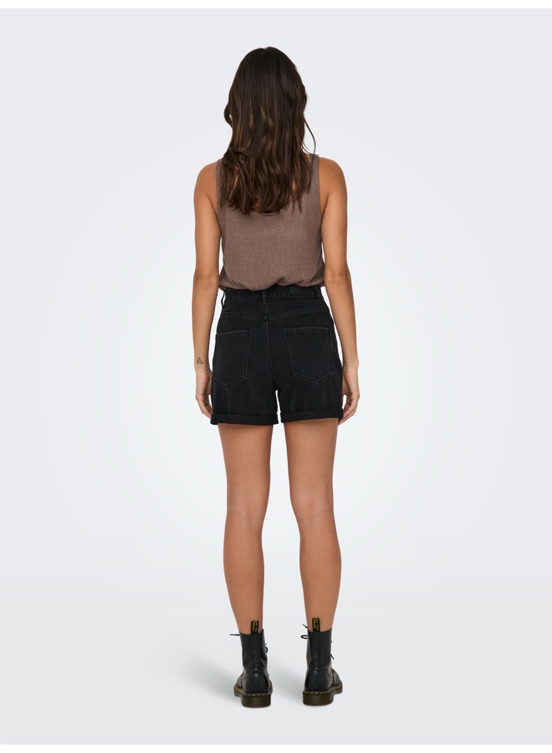 ONLY ONLVEGA HW MOM DNM SHORTS NOOS - Image 5