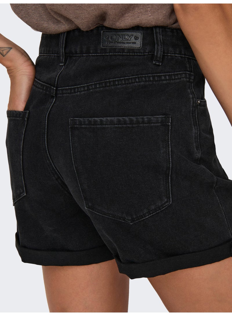 ONLY ONLVEGA HW MOM DNM SHORTS NOOS - Image 2