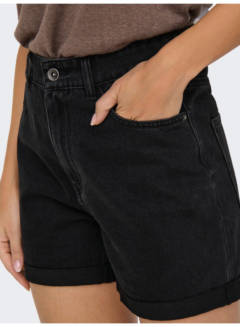ONLY ONLVEGA HW MOM DNM SHORTS NOOS - Image 3