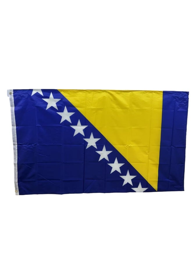 عاصفة البوسنة والهرسك أعلام 90x150cm (3x5ft) 100٪ البوليستر مع النحاس grommets - Image 1