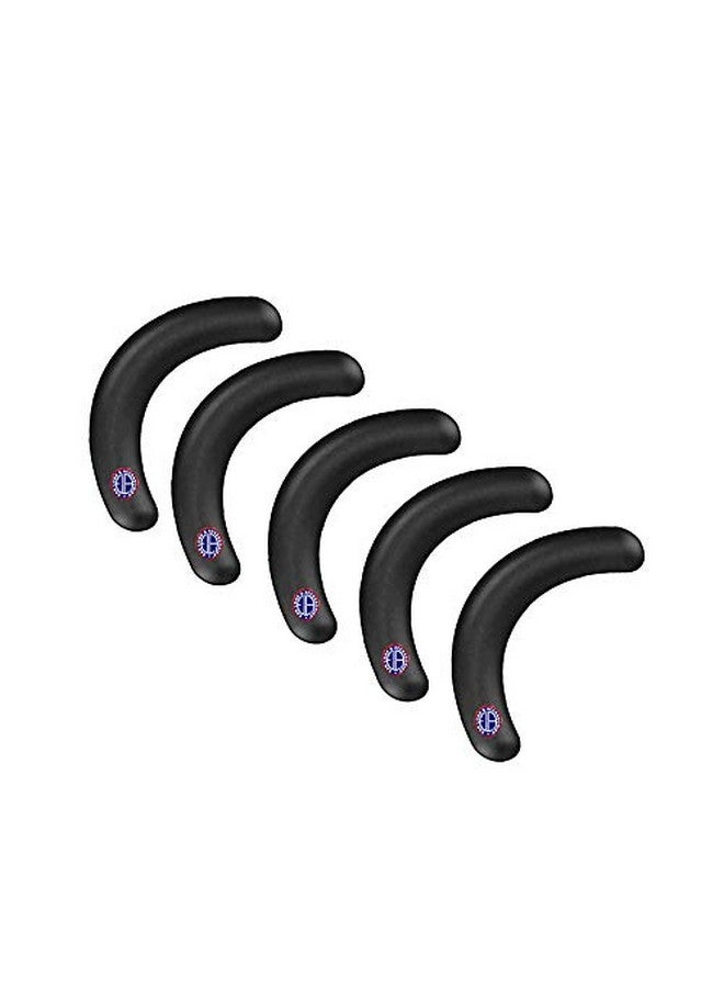 Ear Lobe & Accessories S] Eyelash Curler Replacement Pads | Black Rubber | 5 Pcs | Works With Branded & Nonbranded Eyelash Curlers - Image 1