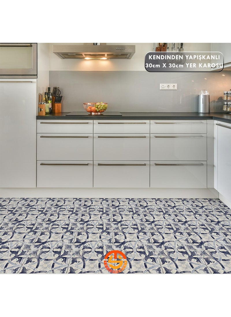 Technosmart 1Pcs 30CM×30CM Self-Adhesive Lvt Floor and Wall Covering Kitchen Bathroom Tile Sticker  - Image 3