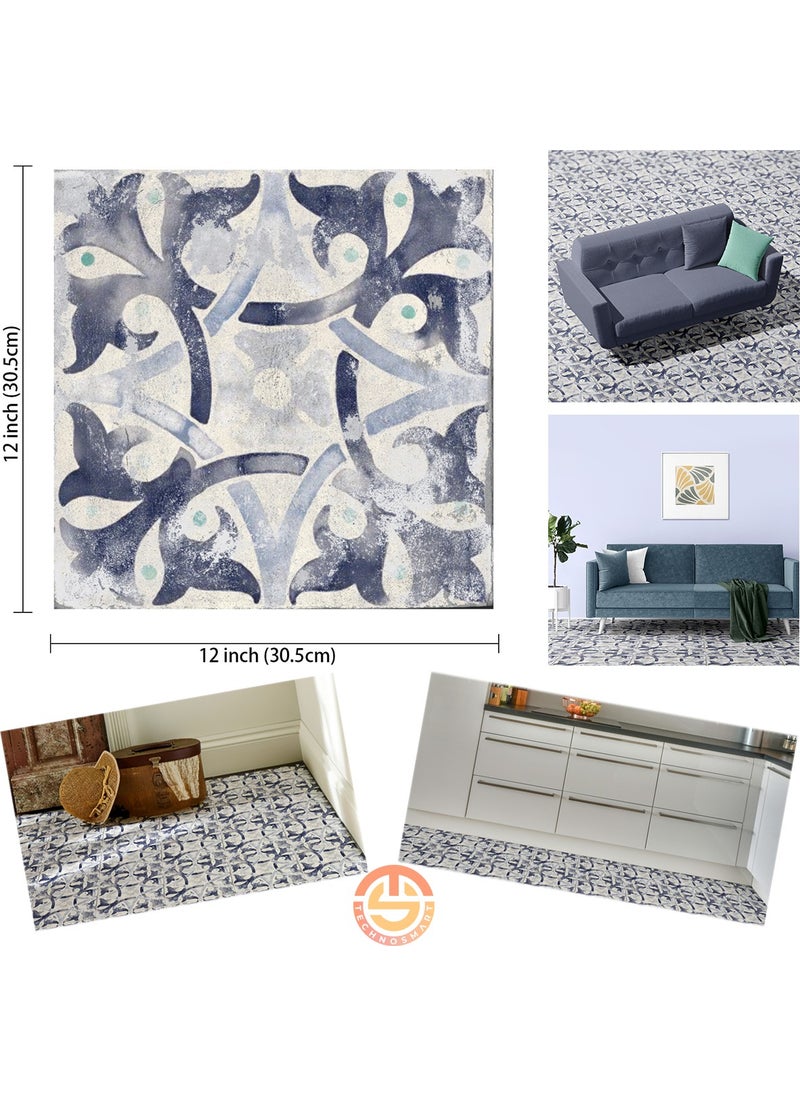 Technosmart 1Pcs 30CM×30CM Self-Adhesive Lvt Floor and Wall Covering Kitchen Bathroom Tile Sticker  - Image 5