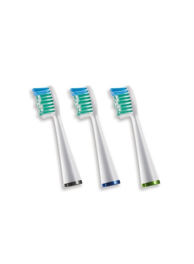 Waterpik Standard Brush Heads, Replacement Tooth Brush Heads For Former Sensonic/Complete Care Models, SRRB-3W, 3 Count - Image 1