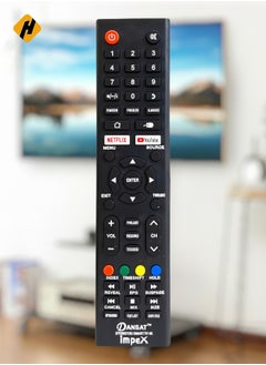 HuHa Replacement Remote Control For DANSAT Smart, StarTrack, ONIX< Grace, Flexy, Impex, G-Ten Smart TV LCD LED 