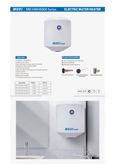 MODI V.MAX MODI Electric Water Heater 1200w Capacity 50Ltr  - Image 1