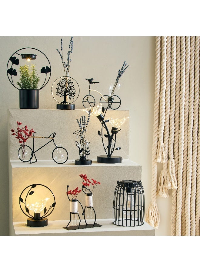 Home Box Wadee Metal Flower Accent with Glass Vase  - Image 4