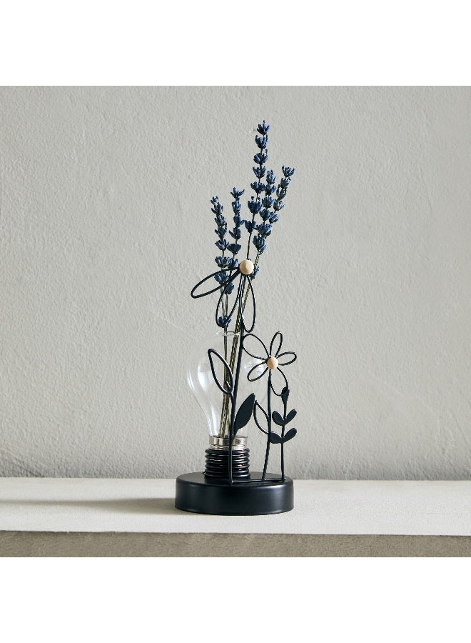 Home Box Wadee Metal Flower Accent with Glass Vase  - Image 1