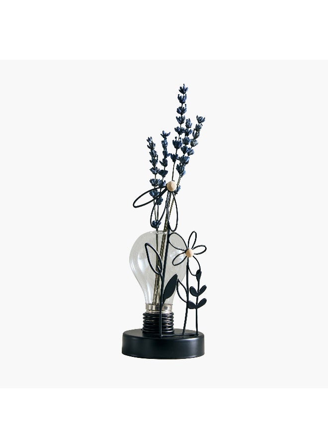 Home Box Wadee Metal Flower Accent with Glass Vase  - Image 5