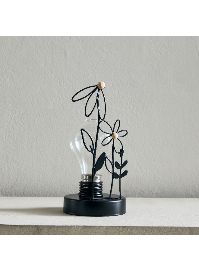 Home Box Wadee Metal Flower Accent with Glass Vase  - Image 2