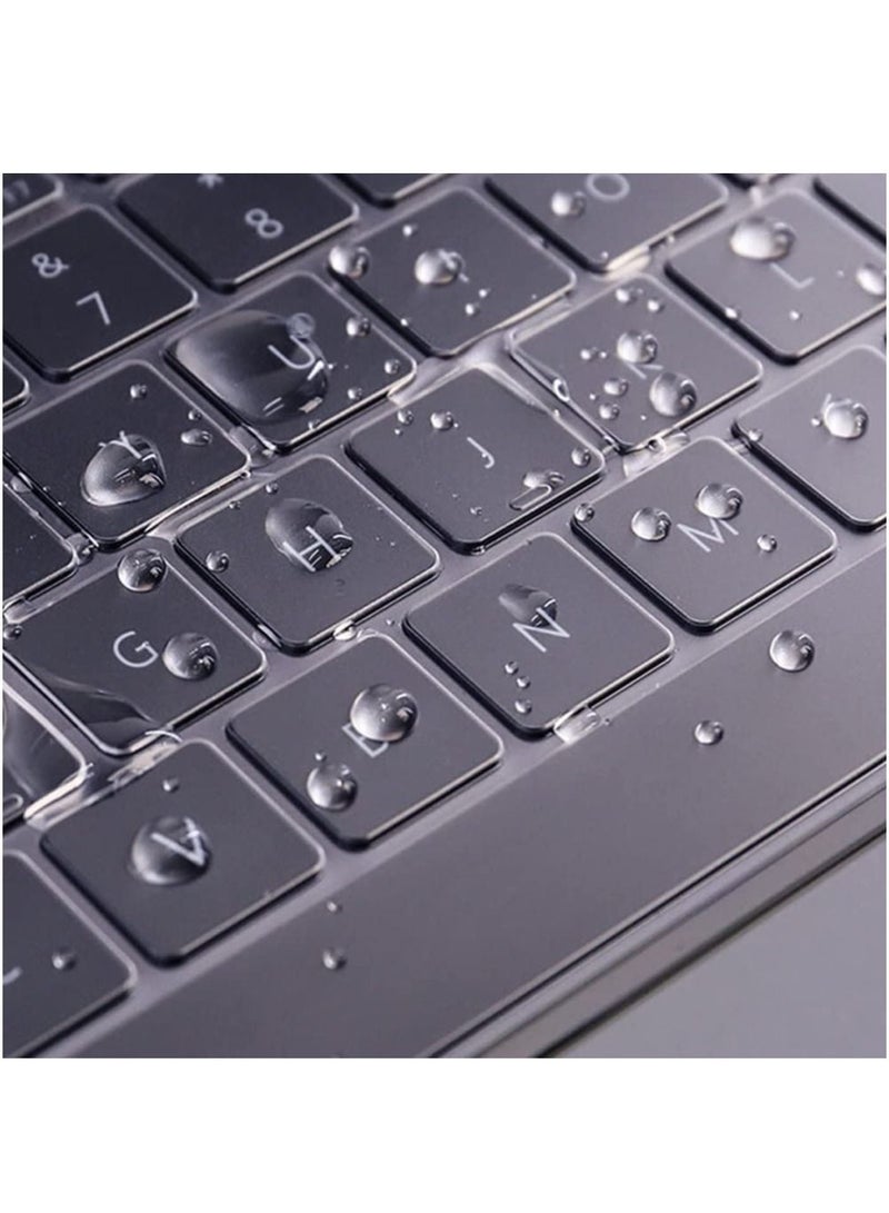 Clear Keyboard Cover Skin for MacBook Air 13.6 in M2 Chip A2681&2023-2021 MacBook Pro 14.2 in/16.2 in M2 M1 Pro/Max A2779/A2442/A2780/A2485 Ultra Thin Silicone Protector/EU Layout - Image 3