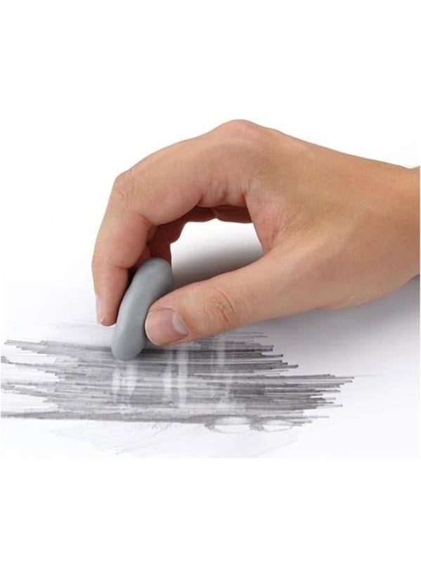 Artlantis Yellow Red Dough Eraser Boxed 2 Pack Faber Dough Eraser Drawing Eraser Kneadable Eraser Plastic Boxed  - Image 2
