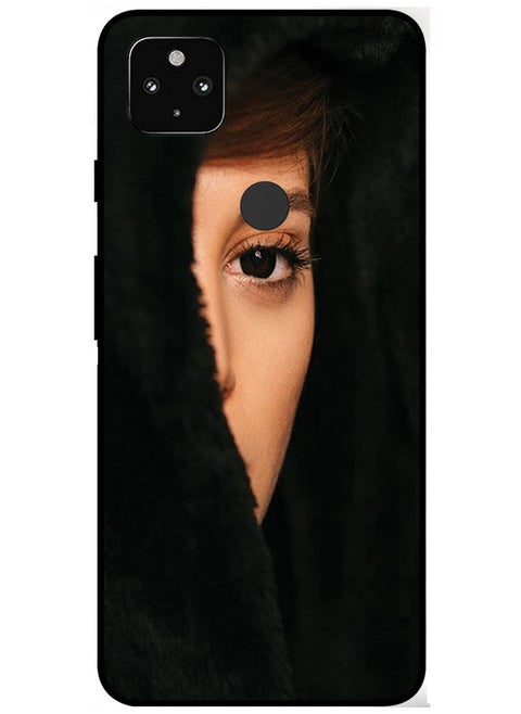 Protective Case Cover For Google Pixel 5 Smart Series Printed Protective Case Cover for Google Pixel 5 Girl Hidden Face