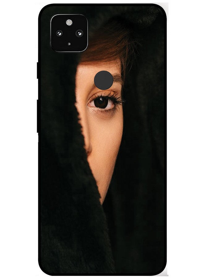 Protective Case Cover For Google Pixel 5 Smart Series Printed Protective Case Cover for Google Pixel 5 Girl Hidden Face