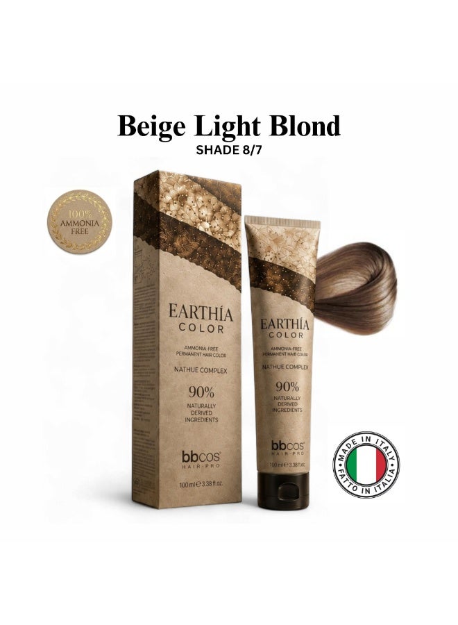 bbcos Earthia Hair Color 100ml 8.7 - Image 1