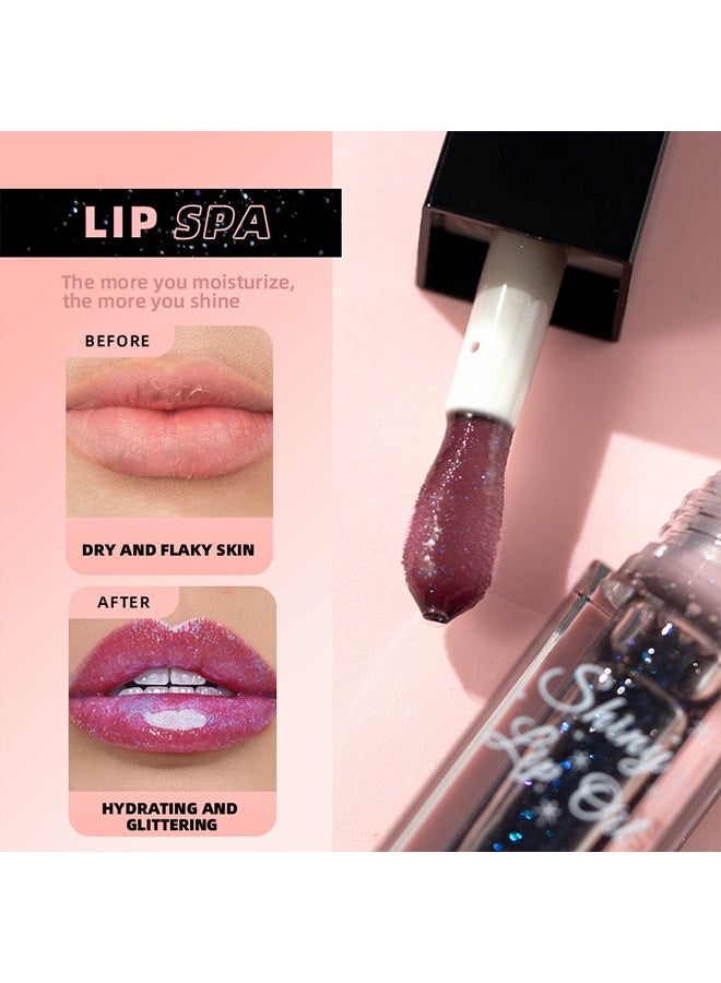 كيو آي بست زيت الشفاه اللامع - زيت الشفاه لتغيير اللون الأسود ، ملمع الشفاه الملون السحري اللامع ، زيت الشفاه المغذي طويل الأمد ، مرطب الشفاه غير اللزج للعناية بالشفاه والشفاه الجافة - Image 3