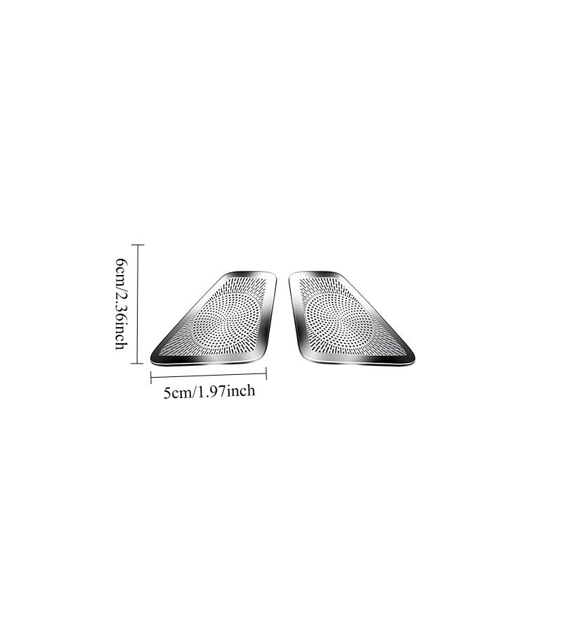 Silvery Titanium Car Air Vent Cover Stainless Steel Protector Dust Cover For Volvo Xc60 S60 V60 - Image 2