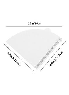 JSDUN 100-Piece Paper Coffee Filter V60 Disposable Conical White Size 02 for Pour-Over and Drip Coffee Machines (1-4 Cups)  - Image 5