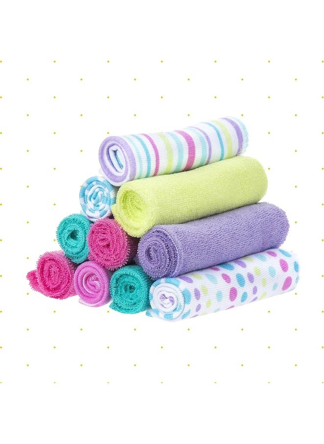 Spasilk Spasilk Washcloth Wipes Set for Newborn Boys and Girls, Soft Terry Washcloth Set, Pack of 20, Aqua  - Image 3
