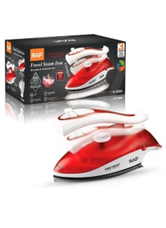 RAF Steam Electric Trekking Iron, 800W- Travel Foldable Steam and Dry Iron Light R.1259R (Red)  - Image 1
