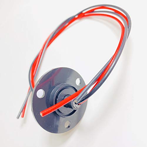 Taidacent 2 Wires 15A 20A 30A 40A 60A Slip Ring Collector Ring Rotary Electrical Contact (15A) - Image 2
