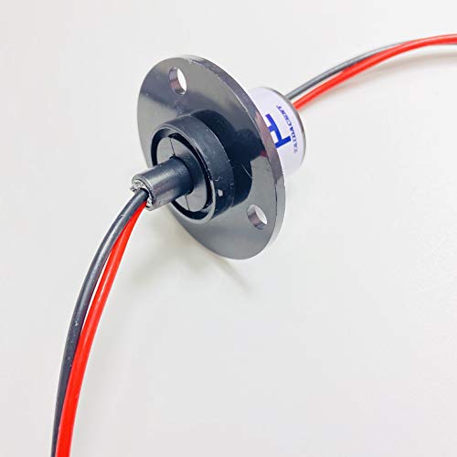 Taidacent 2 Wires 15A 20A 30A 40A 60A Slip Ring Collector Ring Rotary Electrical Contact (15A) - Image 4
