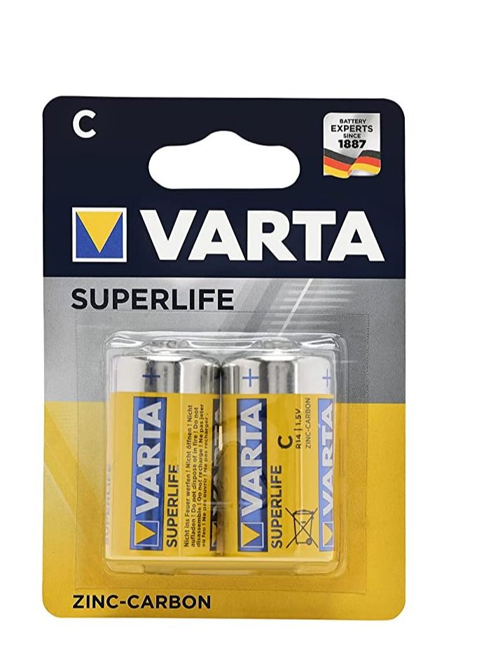 Superlife C Battery 2 Units Value Pack of 2