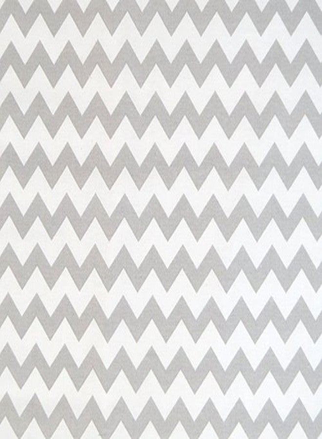 شيت وورلد.كوم ملاءة سرير مربعة ملائمة للأطفال من SheetWorld مقاس 38 × 38 بوصة، مصنوعة من القطن بنسبة 100%، مناسبة للأولاد والبنات، لون رمادي متعرج، صنع في الولايات المتحدة الأمريكية - Image 2