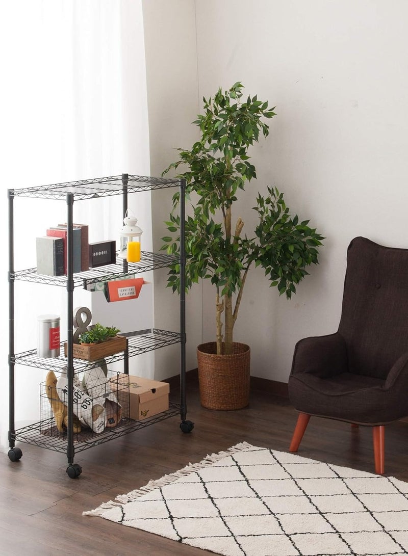 RollsTimi  5 Tier Layer Shelving Storage Rack Heavy Type Carbon Steel Shelving Storage Unit Storage Organizer Rustproof  - Image 3