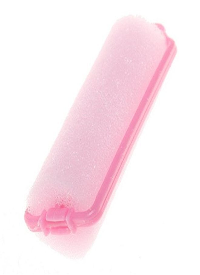 Pengxiaomei - 12 Pcs Foam Sponge Hair Rollers,2.4 Inch Pink Hair Curlers Bouncy Curls Style Tools Accessories - Image 1
