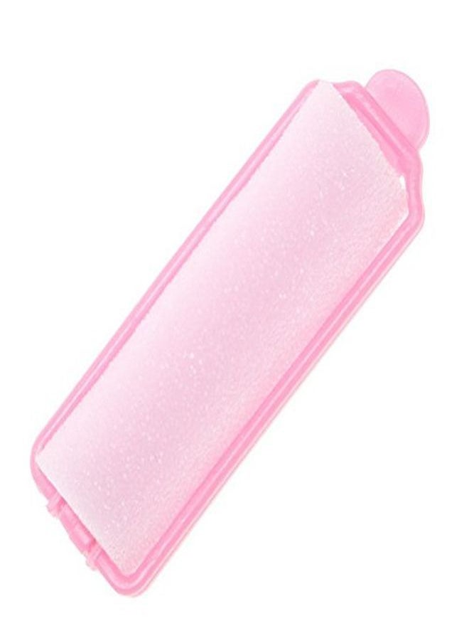 Pengxiaomei - 12 Pcs Foam Sponge Hair Rollers,2.4 Inch Pink Hair Curlers Bouncy Curls Style Tools Accessories - Image 1