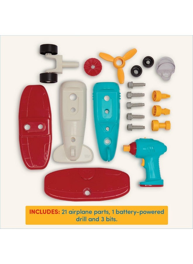 BATTAT - Classic Construction Toy - Pretend Play Toys - Toddler Plane Playset - Dexterity Building Toy - 3 Years + - Take-Apart Airplane - Image 4