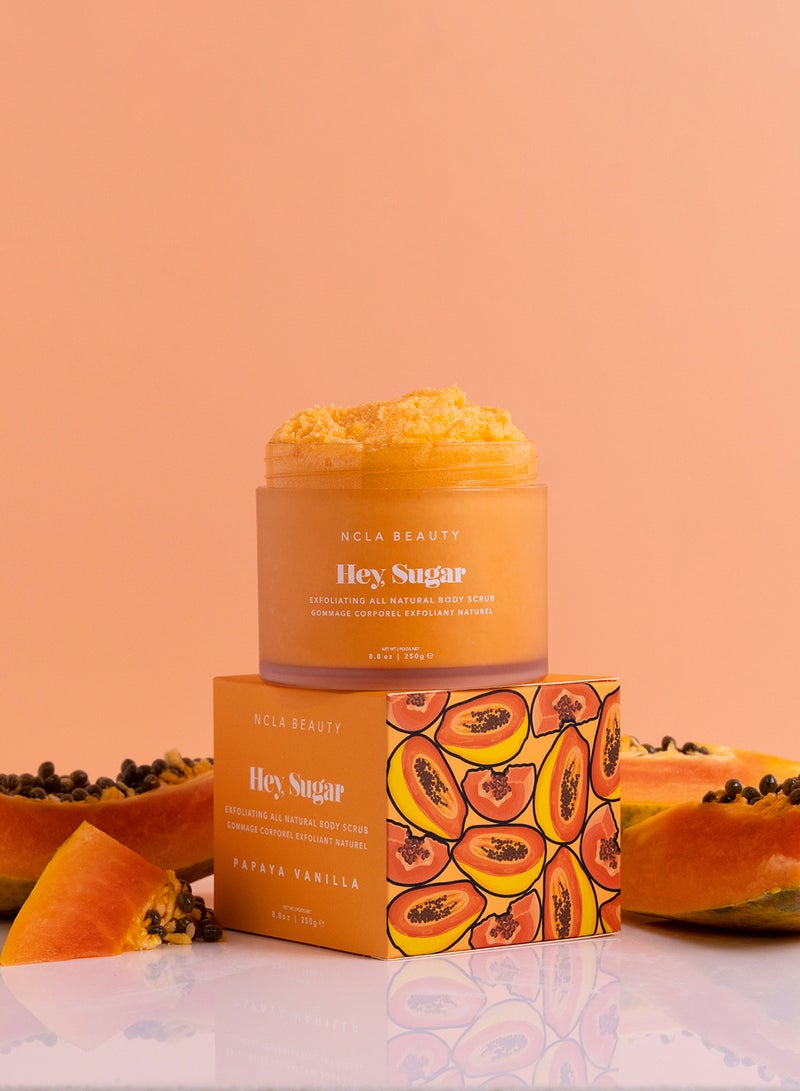 NCLA Hey Sugar Papaya Vanilla Body Scrub 250G - Image 3