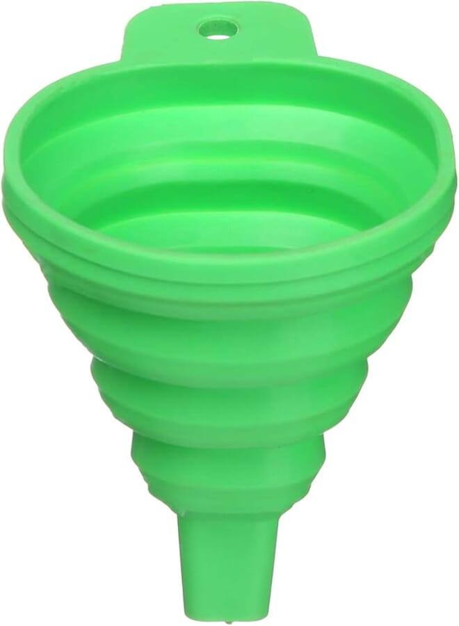 Generic Qingfeng Foldable Silicone Funnel - Green