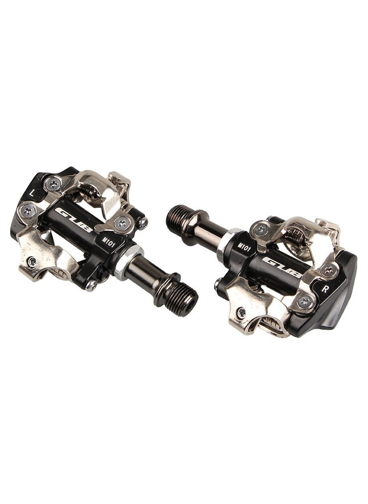 GUB GUB M101 MTB Self-locking pedal  Aluminum alloy Cr-Mo axle Net weight: 342g/pair  96*70mm  Fit for Mountain bike used  - Image 1