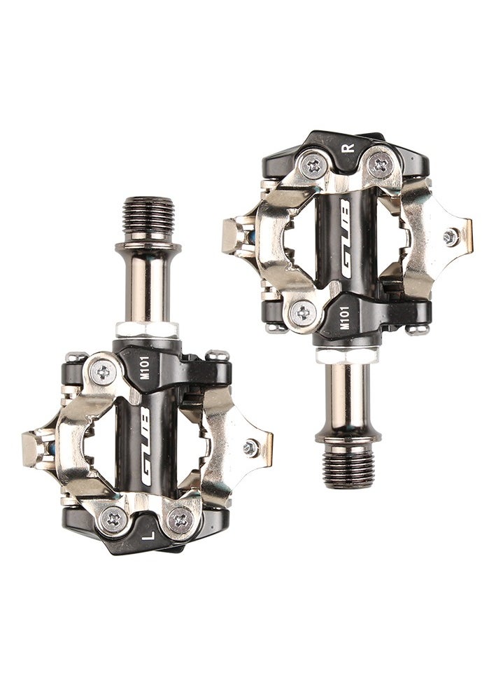 GUB GUB M101 MTB Self-locking pedal  Aluminum alloy Cr-Mo axle Net weight: 342g/pair  96*70mm  Fit for Mountain bike used  - Image 2