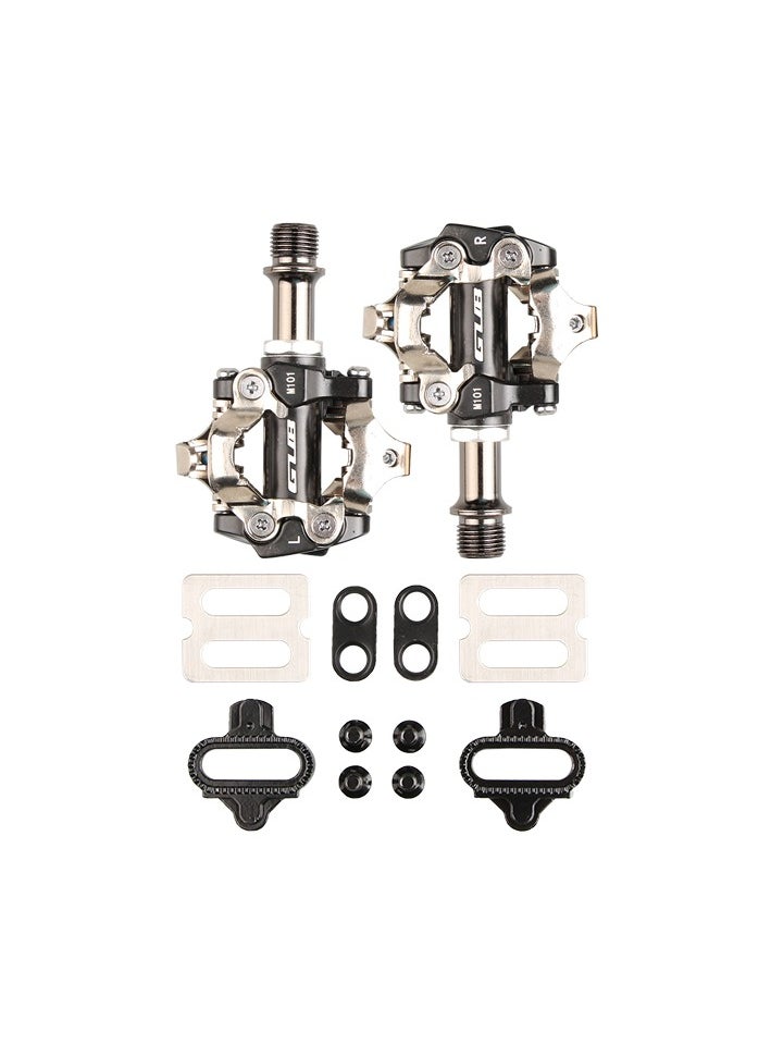 GUB GUB M101 MTB Self-locking pedal  Aluminum alloy Cr-Mo axle Net weight: 342g/pair  96*70mm  Fit for Mountain bike used  - Image 5