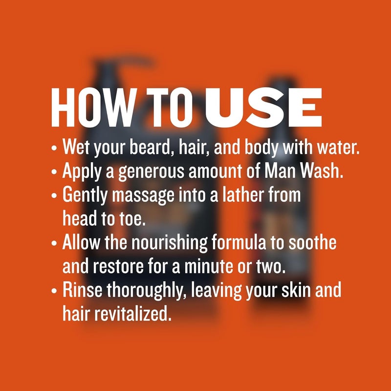 GIBS Grooming 3 in 1 Man Wash Body Wash for Men Beard Hair Moisturizing Cleansing Liquid Body Wash Sulfate Paraben Free 325oz Travel Size - Image 3