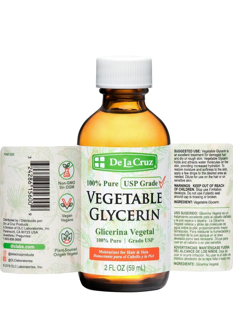 De La Cruz DE LA CRUZ VEGETABLE GLYCERIN 2 fl oz  - Image 2