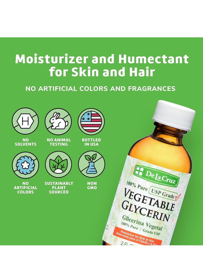 De La Cruz DE LA CRUZ VEGETABLE GLYCERIN 2 fl oz  - Image 3