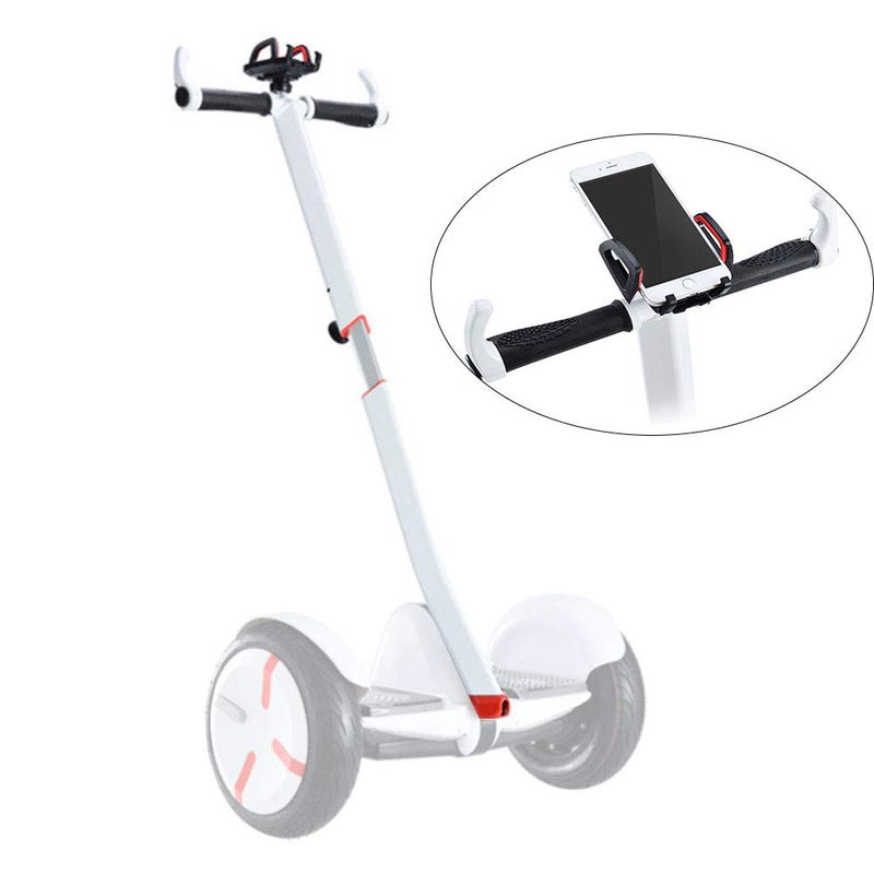 ToLanbbt Handlebar Extension Knee Bar for Segeay Ninebot Mini PRO with Phone Mount (White) - Image 1
